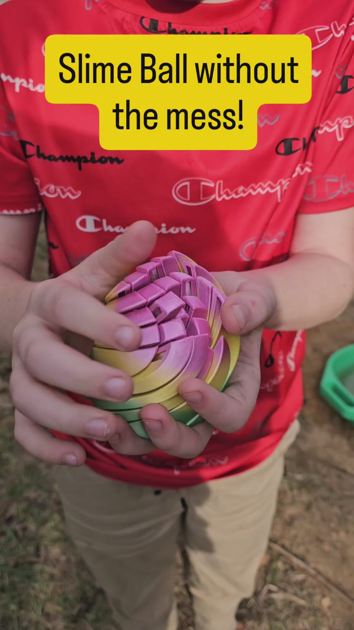 No-Mess Slime Ball Fidget – Color-Shifting Viral Sensory Sphere | ADHD Stress Relief Toy by The Tween Space, 3D printed gift main product photo