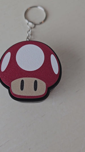 The Tween Space Retro Mushroom Fidget Clicker Keychain | 3D Printed by The Tween Space, paper gift main product photo