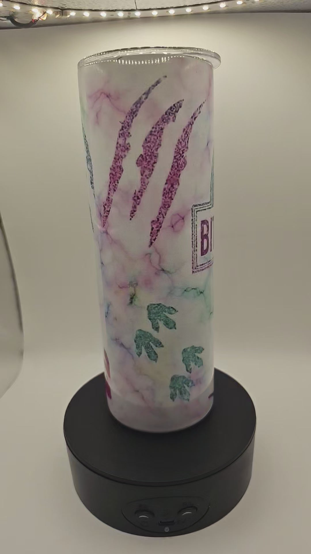 Bitchasaurus 20 oz Coffee Tumbler handmade by Orr'Iginal Creations in Mississippi