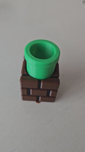 The Tween Space Retro Pipe Fidget Clicker — Single Clicker | 3D Printed by The Tween Space, paper gift main product photo