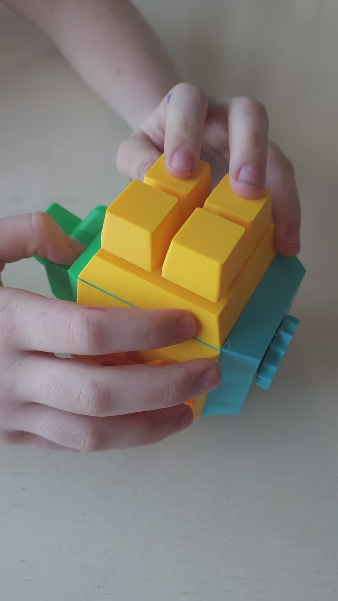 The Tween Space Modular Fidget Cube — Swappable Sensory Toy | 4 Inch by The Tween Space, 3D printed gift main product photo