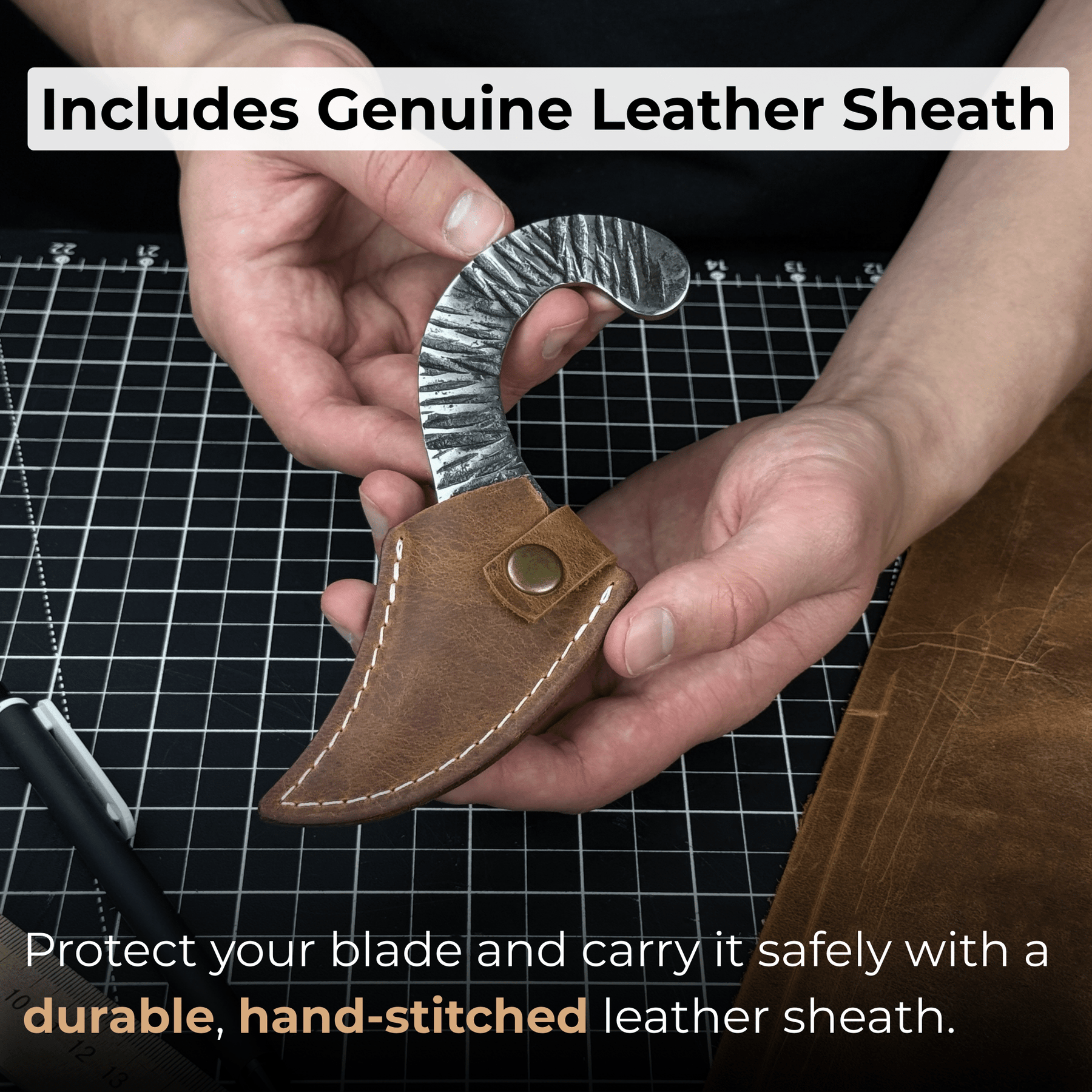 Professional Marking Knife Kiridashi, 15 cm (5.91 inches) detail view by Sharky Forged Steel Tools