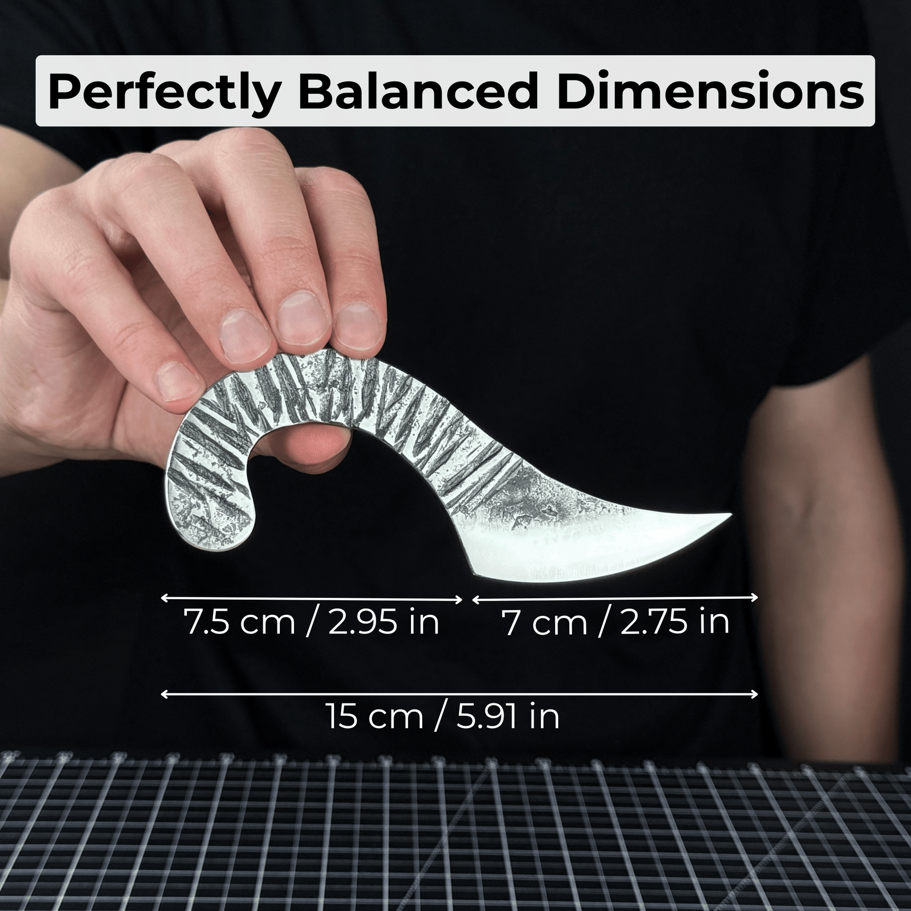Professional Marking Knife Kiridashi, 15 cm (5.91 inches) detail view by Sharky Forged Steel Tools