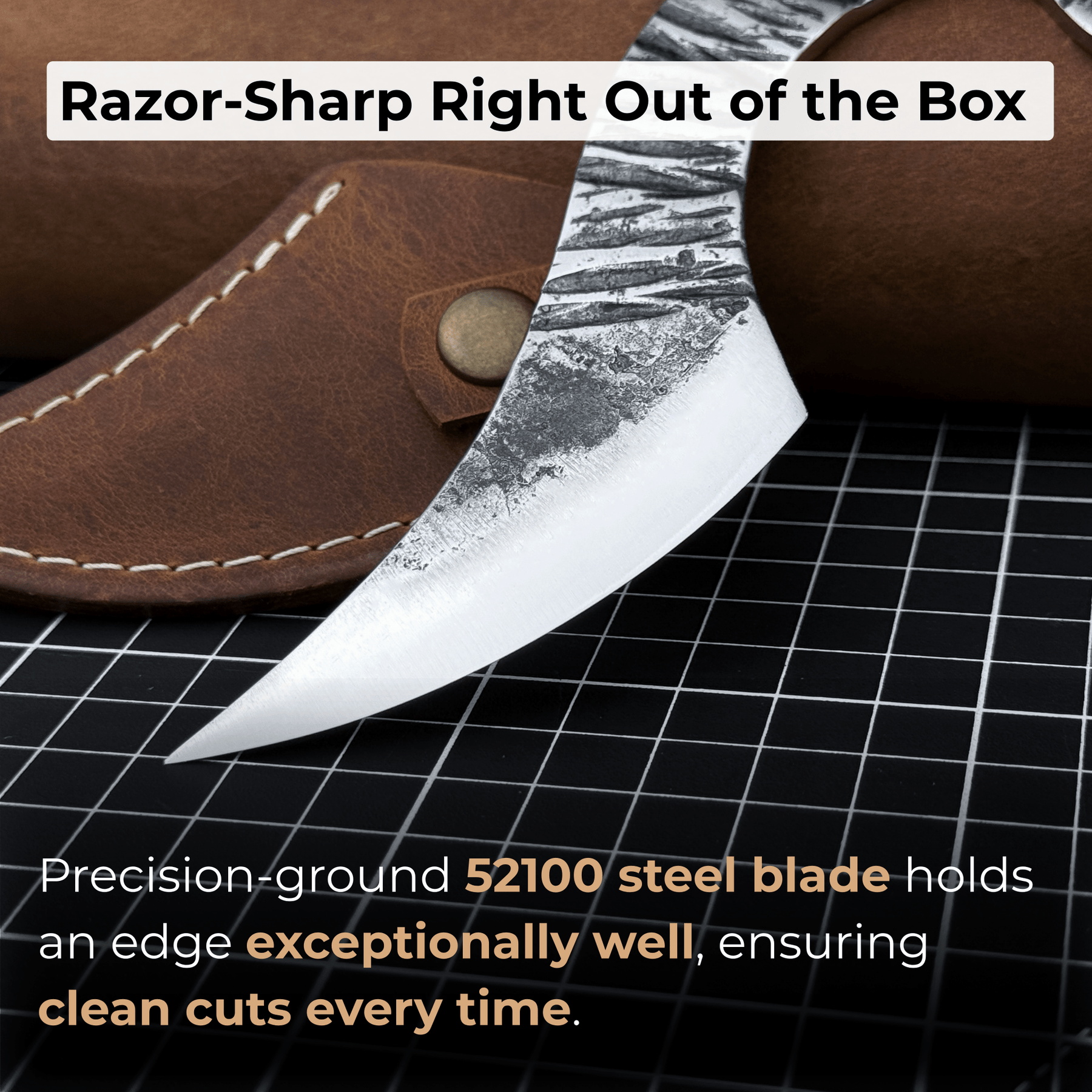Professional Marking Knife Kiridashi, 15 cm (5.91 inches) detail view by Sharky Forged Steel Tools