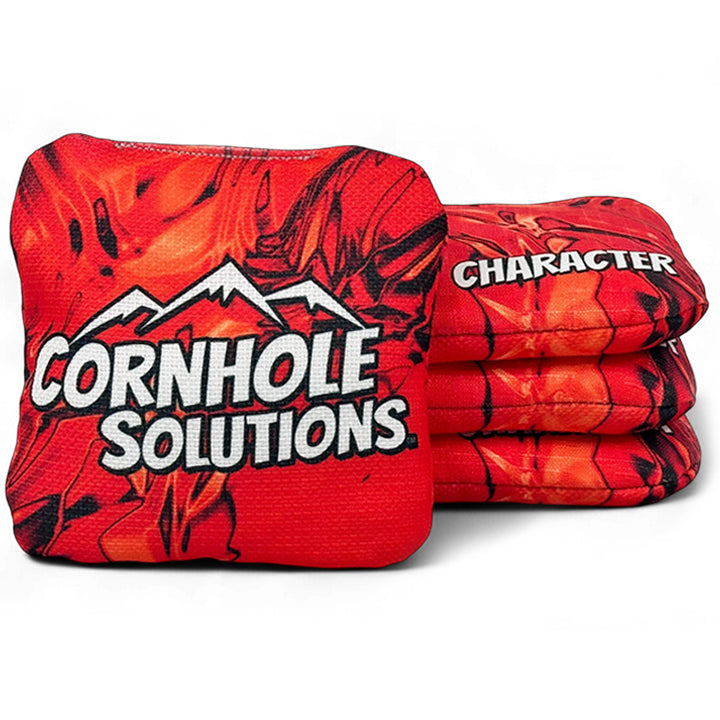 Pro Character Series Cornhole Bags - Regulation 6"x6" - Set of 4 - Patterns by Cornhole Solutions, custom cornhole board detail photo 3