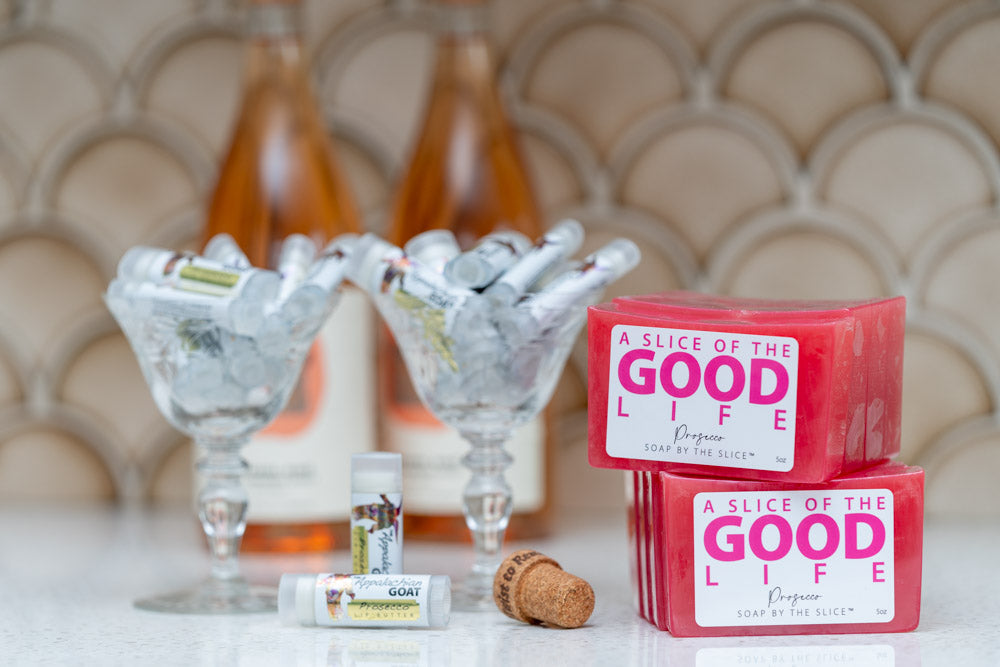 Prosecco Luxury Lip Butter™ | The Appalachian Goat® detail view by Essential Journeys