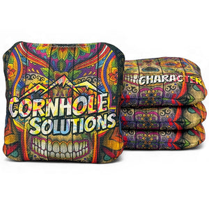 Pro Character Series Cornhole Bags - Regulation 6"x6" - Set of 4 - Patterns by Cornhole Solutions, custom cornhole board detail photo 6