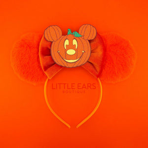 Pumpkin Fur Halloween Ears by Little Ears Boutique, travel planning service main product photo
