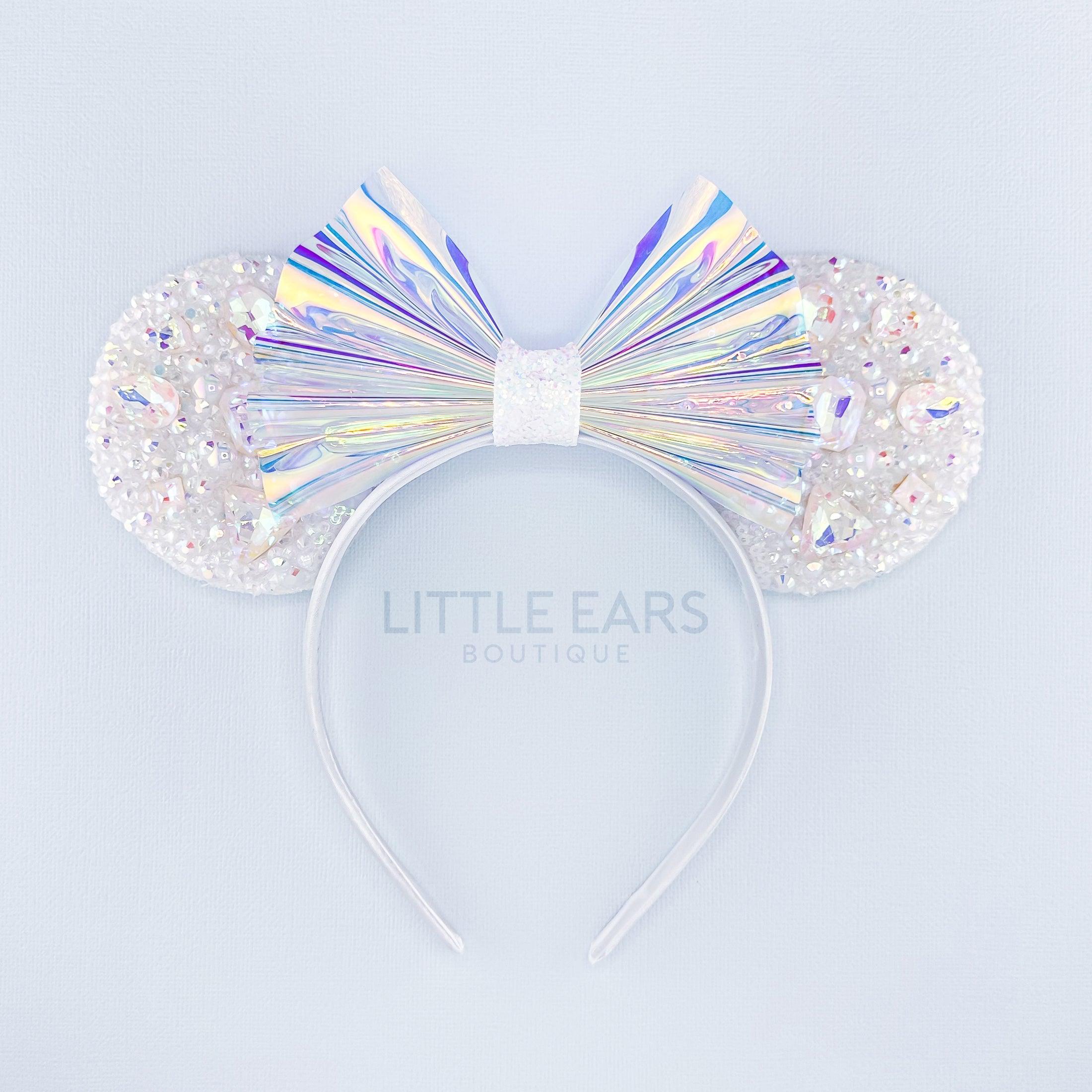 Purple Iridescent Sparkle Ears by Little Ears Boutique, scented candle detail photo 2