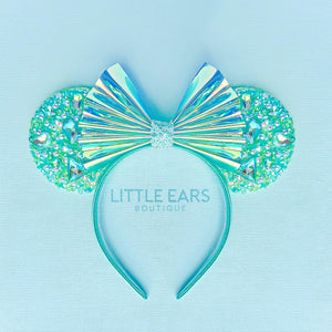 Purple Iridescent Sparkle Ears by Little Ears Boutique, scented candle detail photo 5