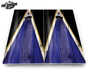 Team Color Triangle Cornhole Boards - Pro Solution Lite Series