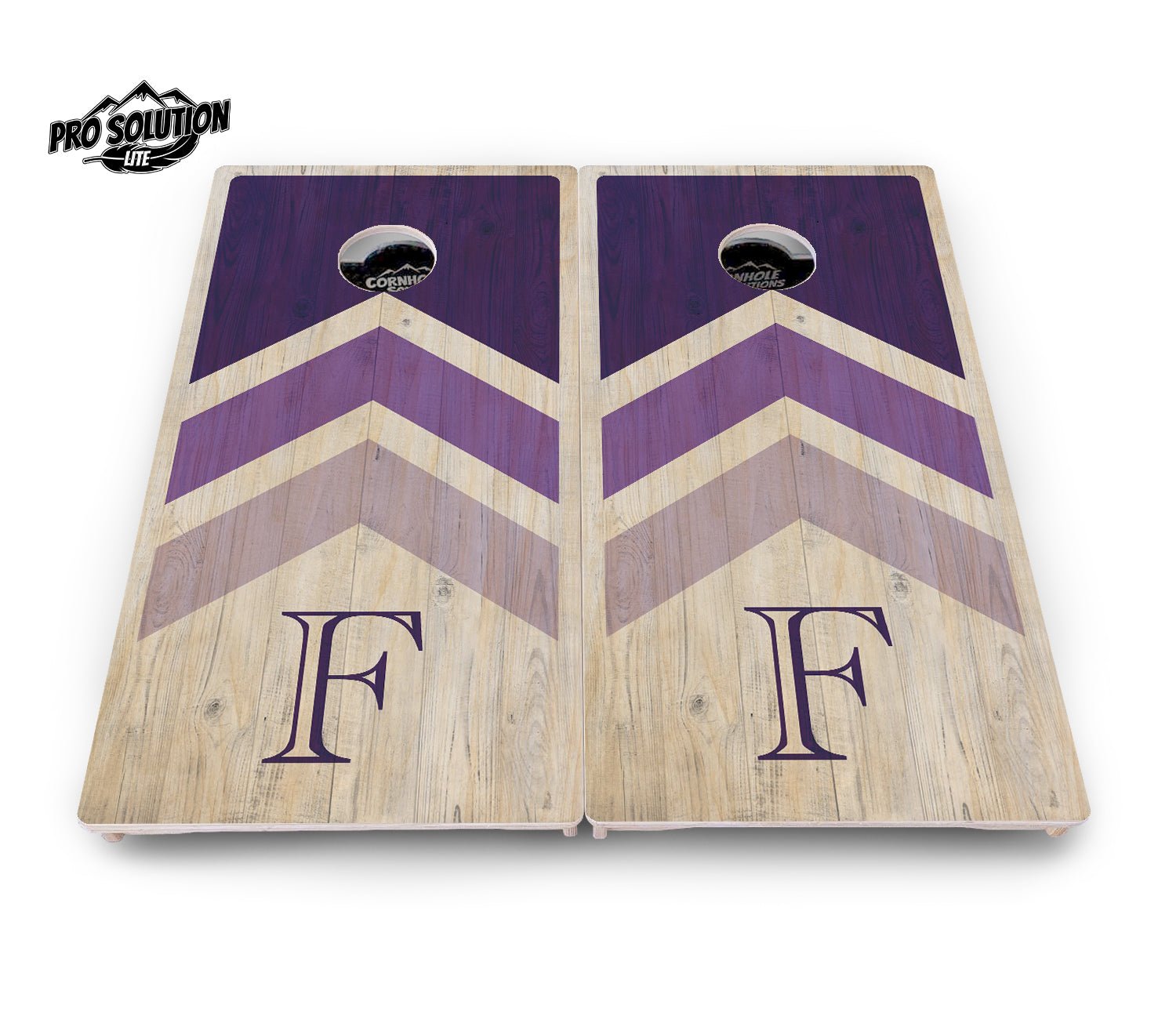 Purple Wedding Arrows - Cornhole Boards - Pro Lite Series