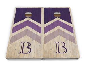 Wedding Arrows Cornhole Boards - Professional Tournament Series - Purple