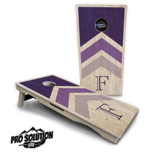 Purple Wedding Arrows - Cornhole Boards - Pro Lite Series