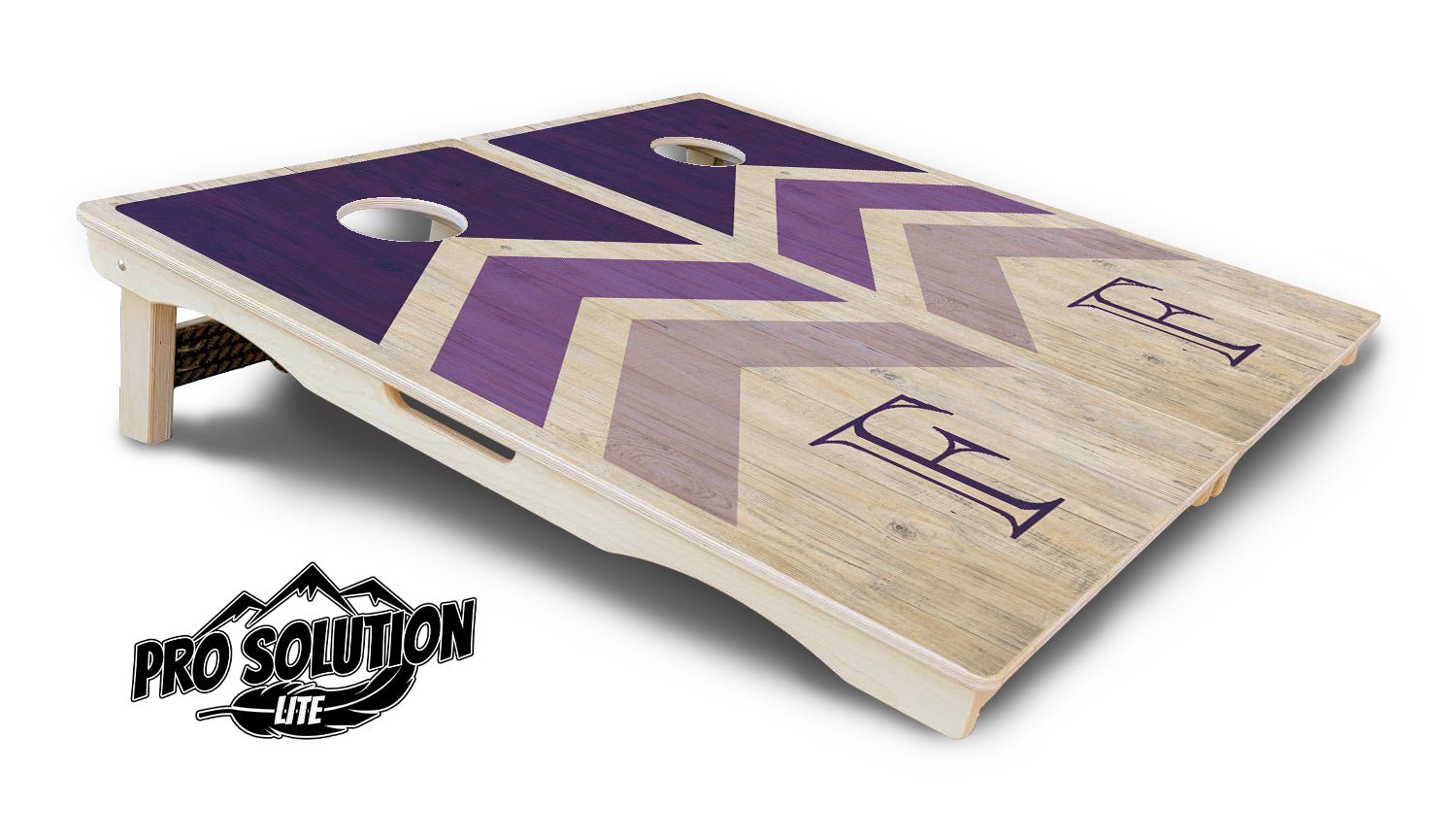 Purple Wedding Arrows - Cornhole Boards - Pro Lite Series
