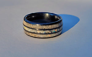 You, Me, And Forever Memorial Ring by Cotton Street Art Company, handmade jewelry detail photo 5