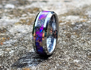 The Purple Star Memorial Ring by Cotton Street Art Company, handmade jewelry detail photo 5
