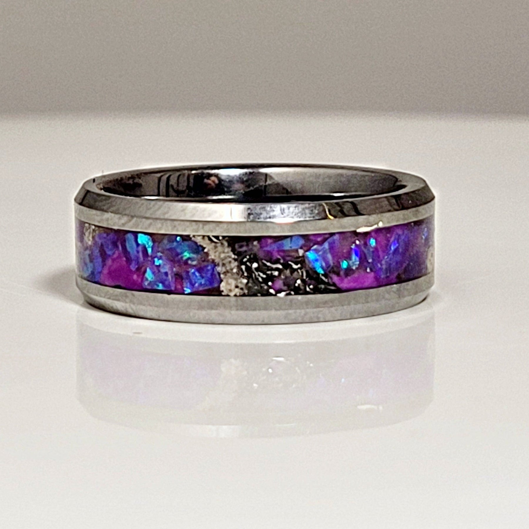 The Purple Star Memorial Ring by Cotton Street Art Company, handmade jewelry main product photo