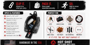 Hot Shot - Ranger - Keychain Pouch detail view by Recycled Firefighter