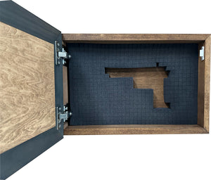 Rather Be Fishing Hidden Gun Safe - Handcrafted Gun Concealment Decor - Hidden Gun Shelf with Magnetic Lock for Quick Access - Hidden Wall Safe for Se by Bellewood Designs