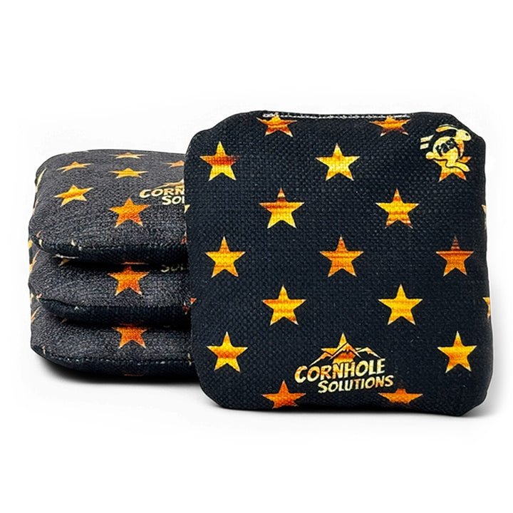 Turkey/Rustic Stars - Pro Style REC Cornhole Bags – Regulation 6"x6" – Full Set of 8