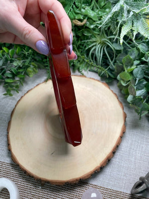 Red Druzy Agate Tree detail view by Copper Ashes