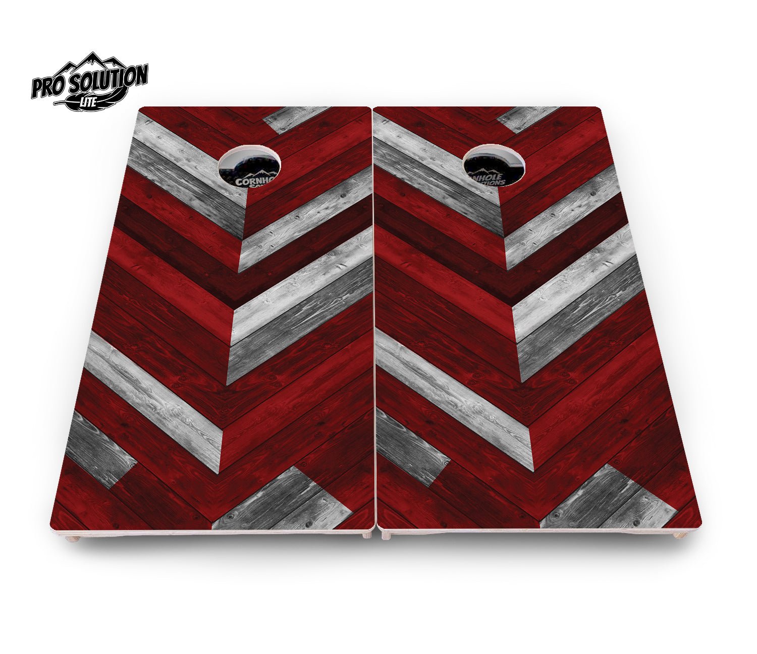 Herringbone Cornhole Boards - Pro Solution Lite Series