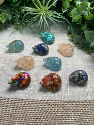 Resin Crystal Chip Sleeping Cat by Copper Ashes