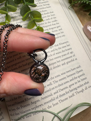 Rhodonite Necklace by Copper Ashes