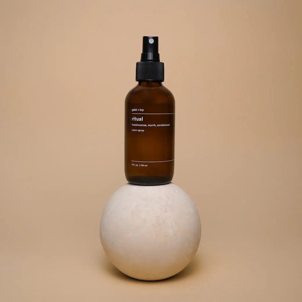 Ritual room spray by gold + ivy, scented candle main product photo