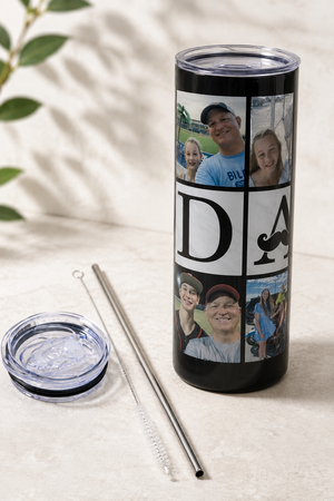 Personalized Father's Day 20 oz Skinny Tumbler