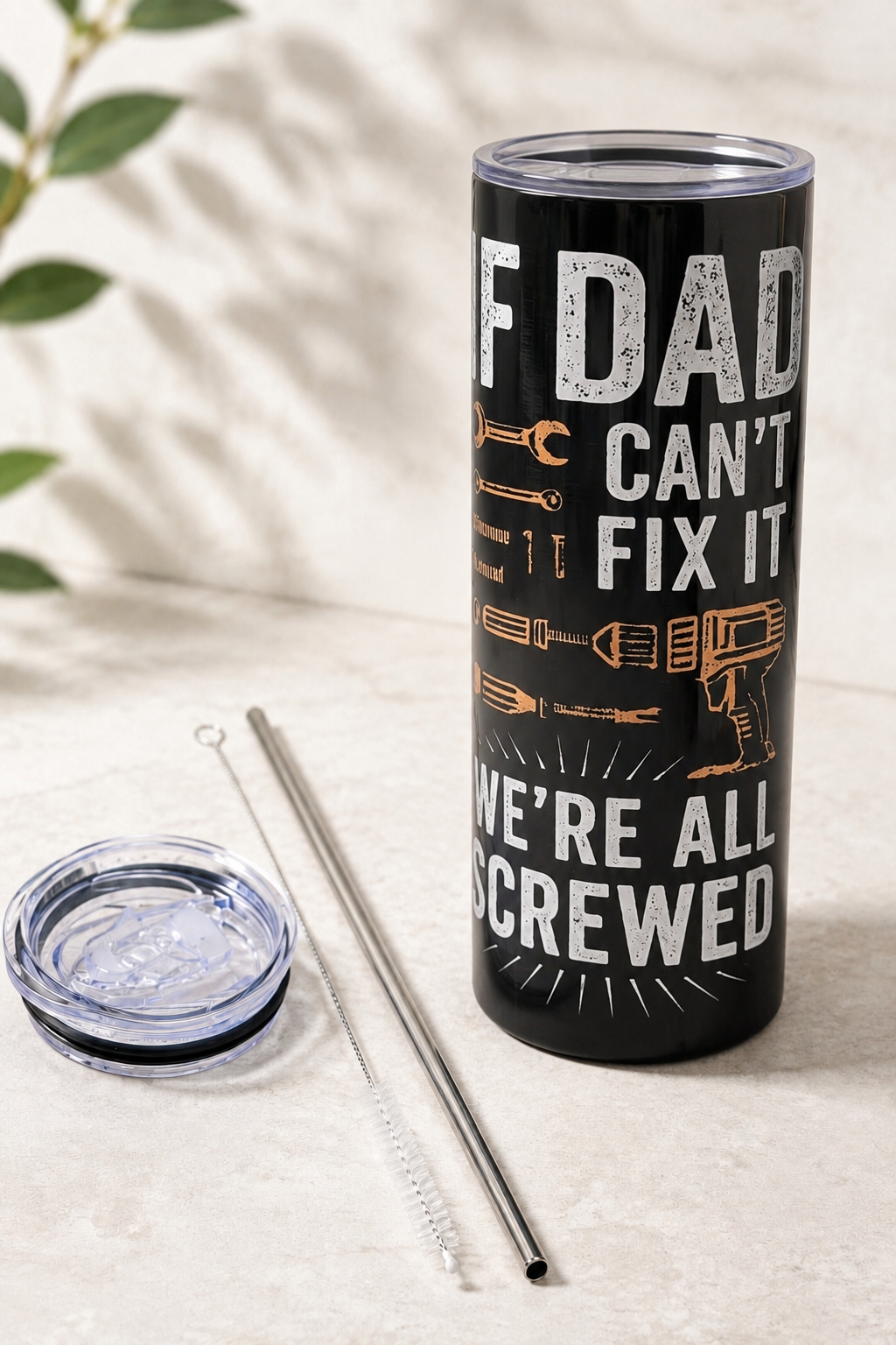 Personalized Father's Day 20 oz Skinny Tumbler