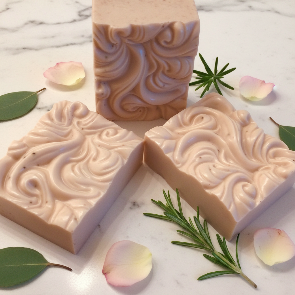 Handcrafted Soaps by SynEb Red Moroccan Clay Facial Bar - The Clay Collection by Handcrafted Soaps by Syn Eb, natural skincare detail photo 3