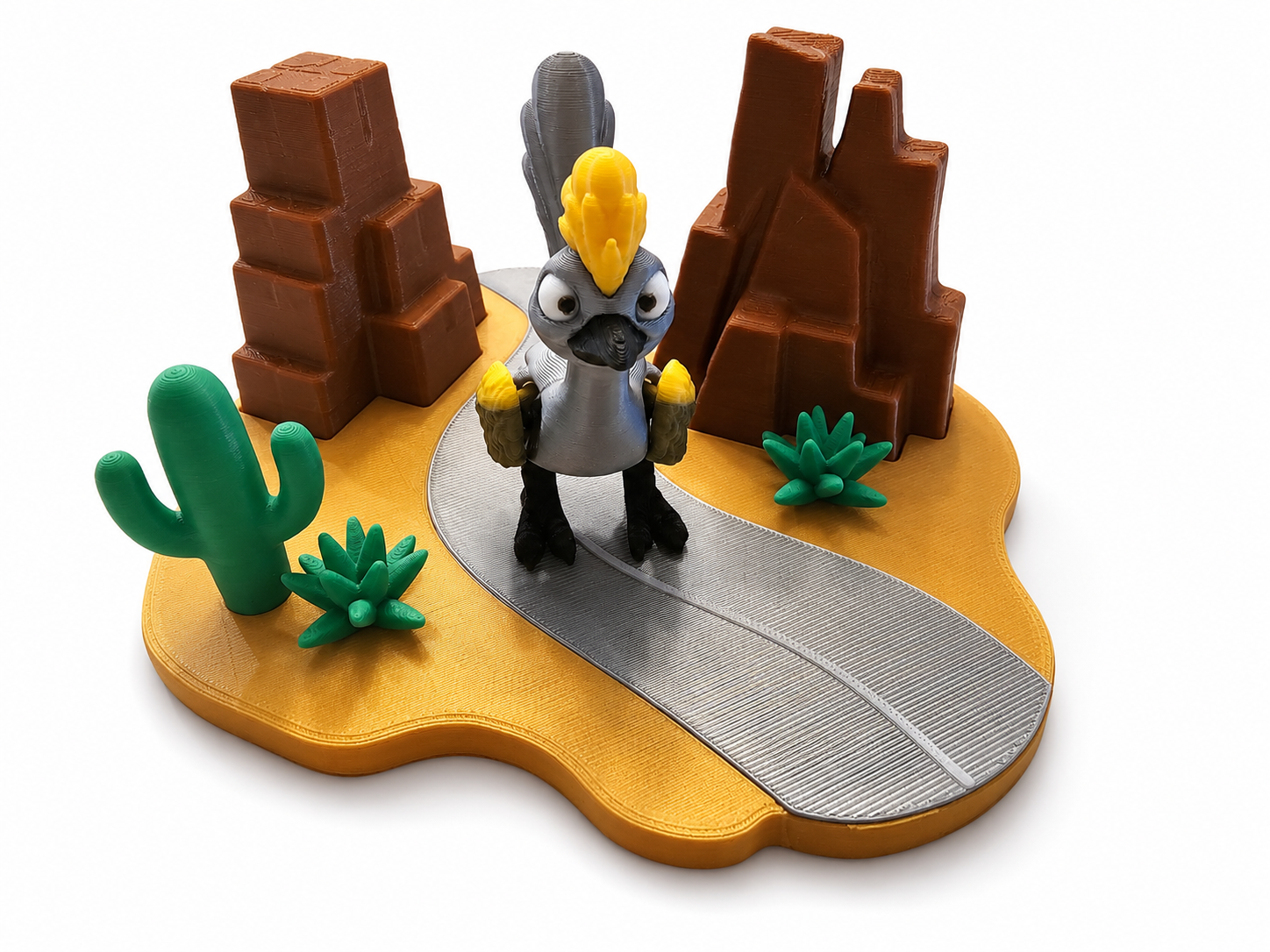 3D Printed Desert Roadrunner Playset by The Tween Space, paper gift detail photo 3