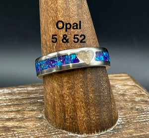 You are My Heart Memorial Ring - Titanium Band by Cotton Street Art Company, handmade jewelry detail photo 8