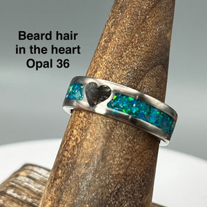 You are My Heart Memorial Ring - Titanium Band by Cotton Street Art Company, handmade jewelry detail photo 6