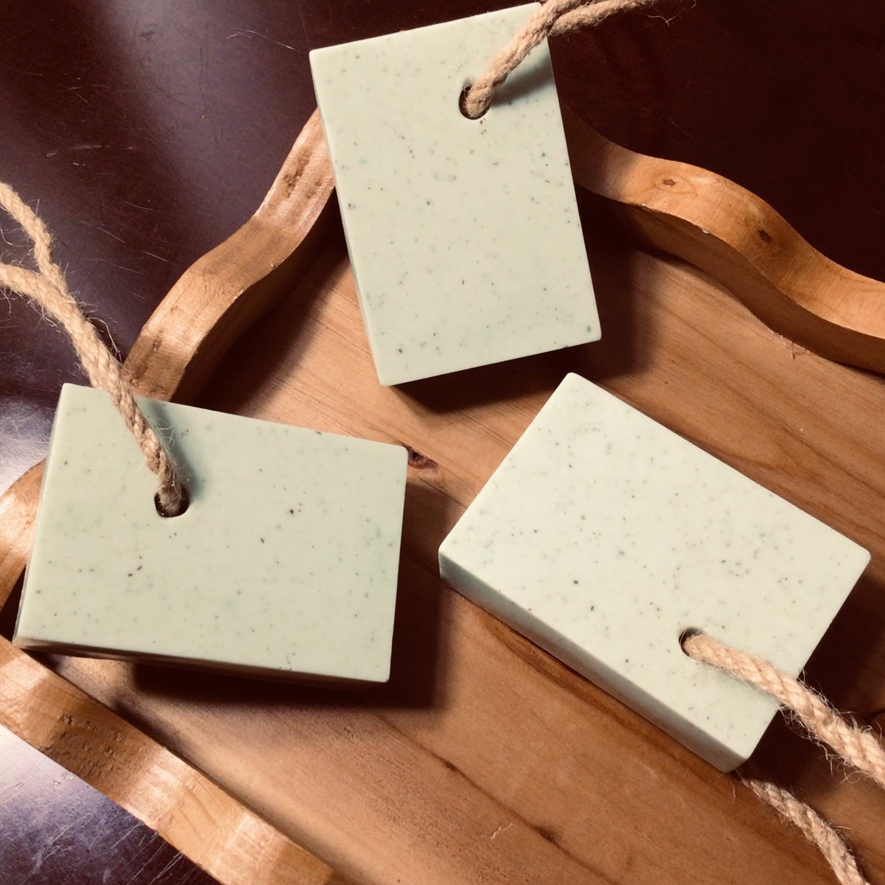 SynEb French Green Clay Body Bar - The Clay Collection by Handcrafted Soaps by Syn Eb, natural skincare detail photo 10