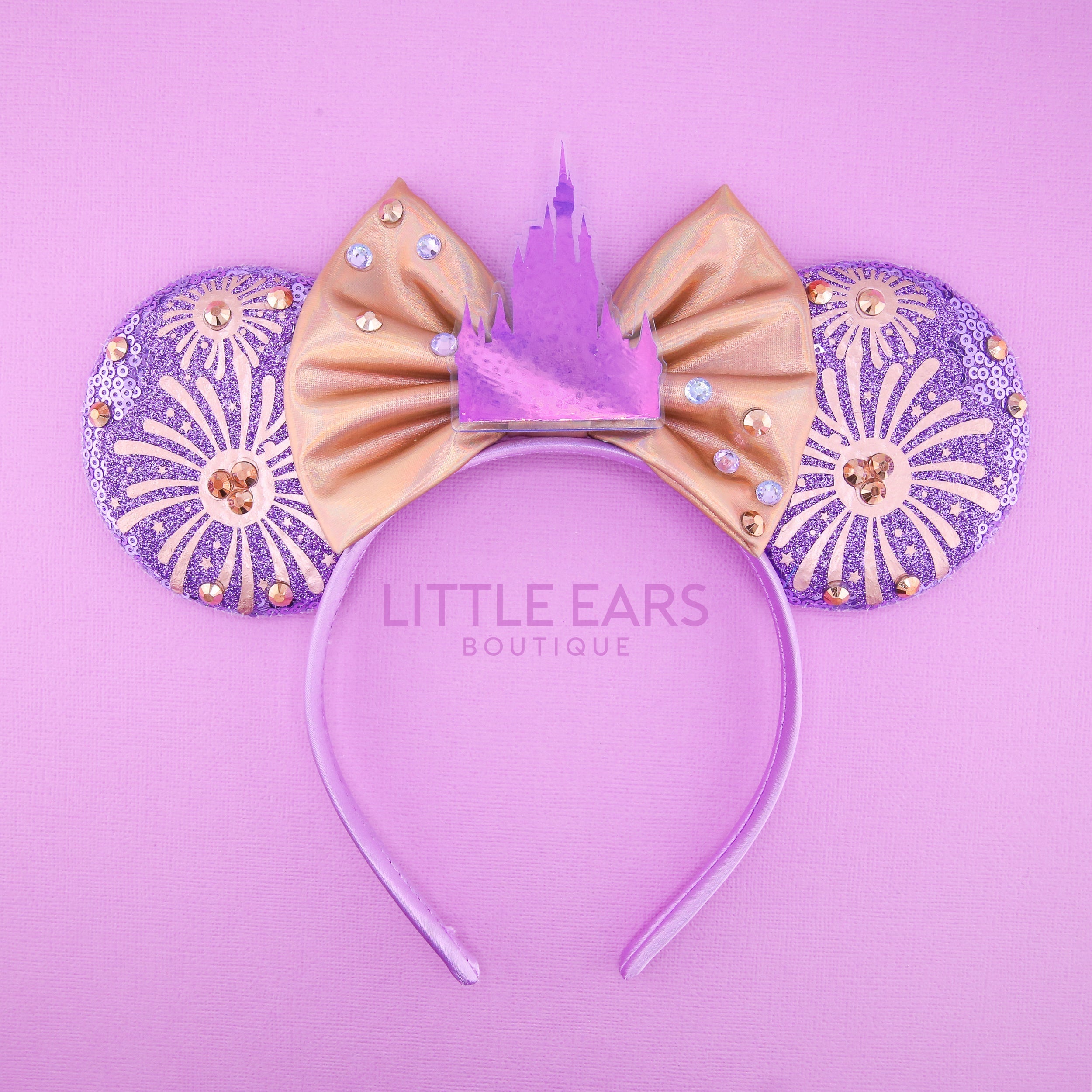 Rose Gold Fireworks Ears by Little Ears Boutique, travel planning service main product photo