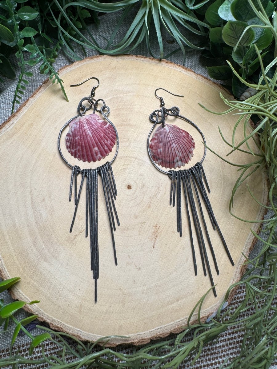 Scallop Shell Earrings by Copper Ashes