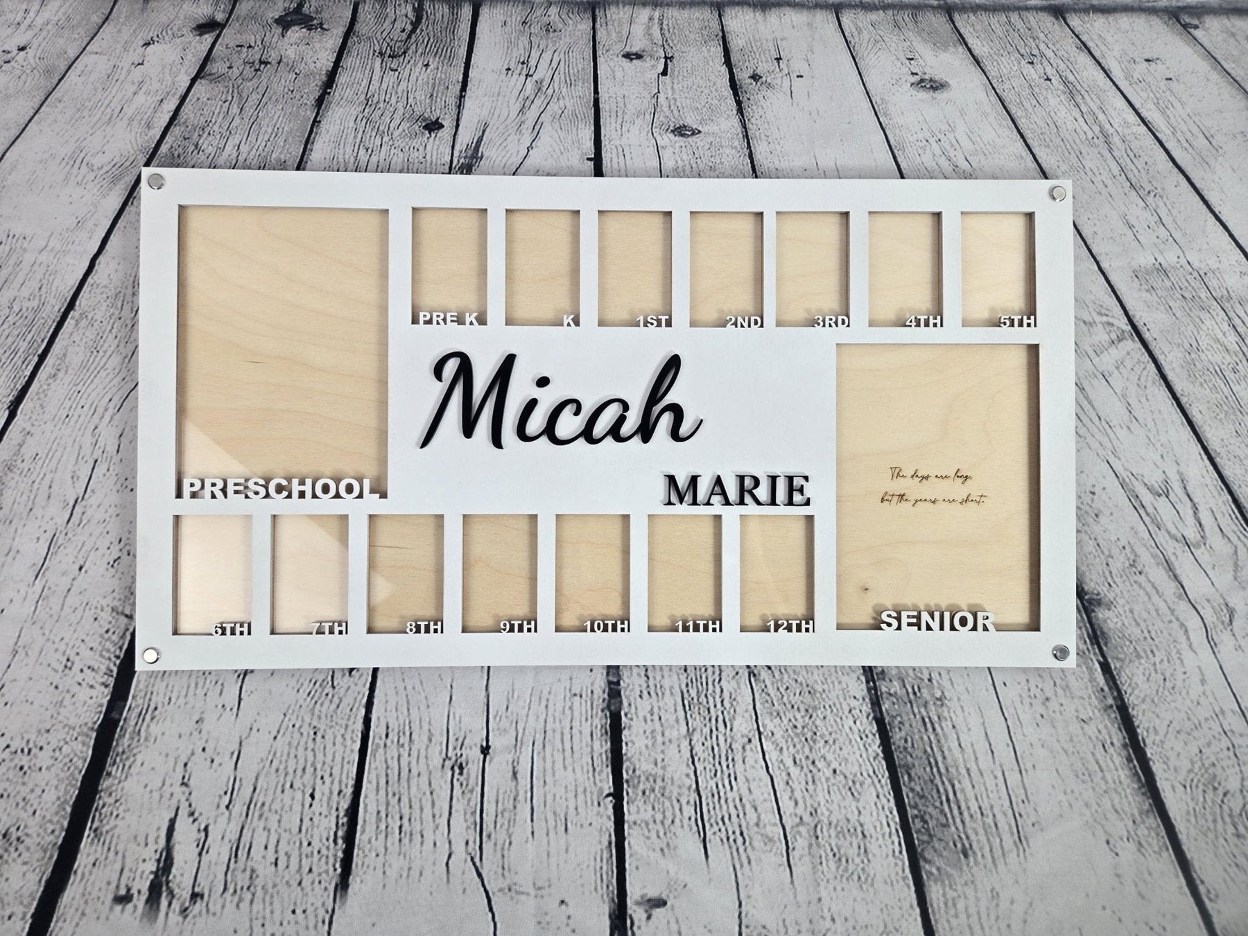 School Years Photo Frame PreSchool & PreK detail view by EverLee Creations
