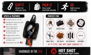 Hot Shot - Scout - Keychain Pouch detail view by Recycled Firefighter