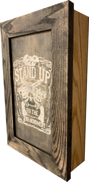 Stand Up for the 2nd Amendment Hidden Gun Storage Firearm Concealment Wall Decor by Bellewood Designs, Southern home decor detail photo 5