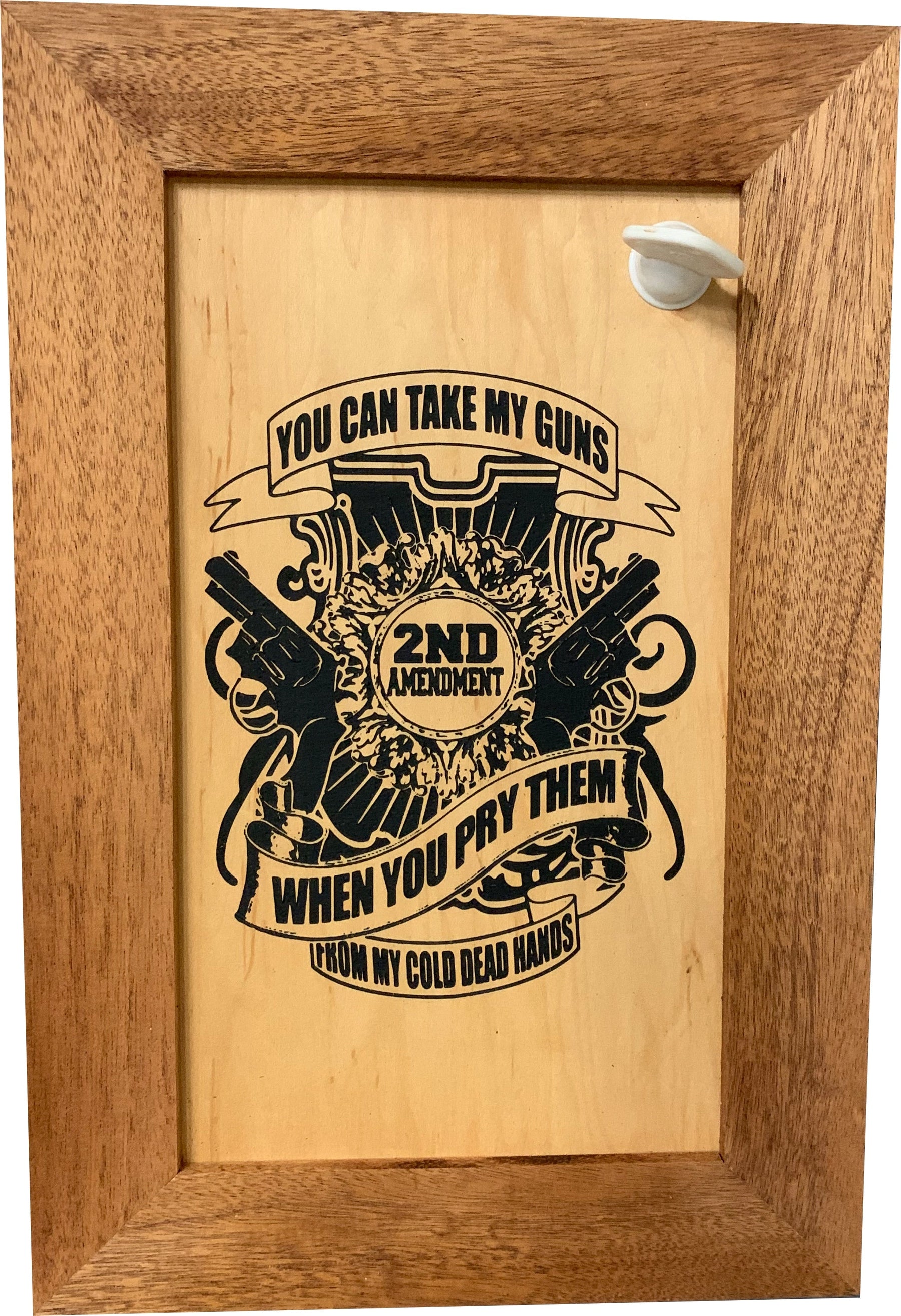 2nd Amendment Take My Guns Hidden Gun Storage Firearm Concealment Wall Decor by Bellewood Designs, Southern home decor detail photo 3