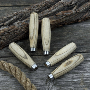 Set of 5 Compact Ash Wood Handles by Sharky Forged Steel Tools