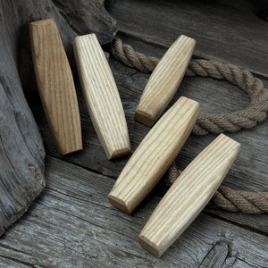 Set of 5 Replacement Wooden Handles for Knives and Drawknives by Sharky Forged Steel Tools