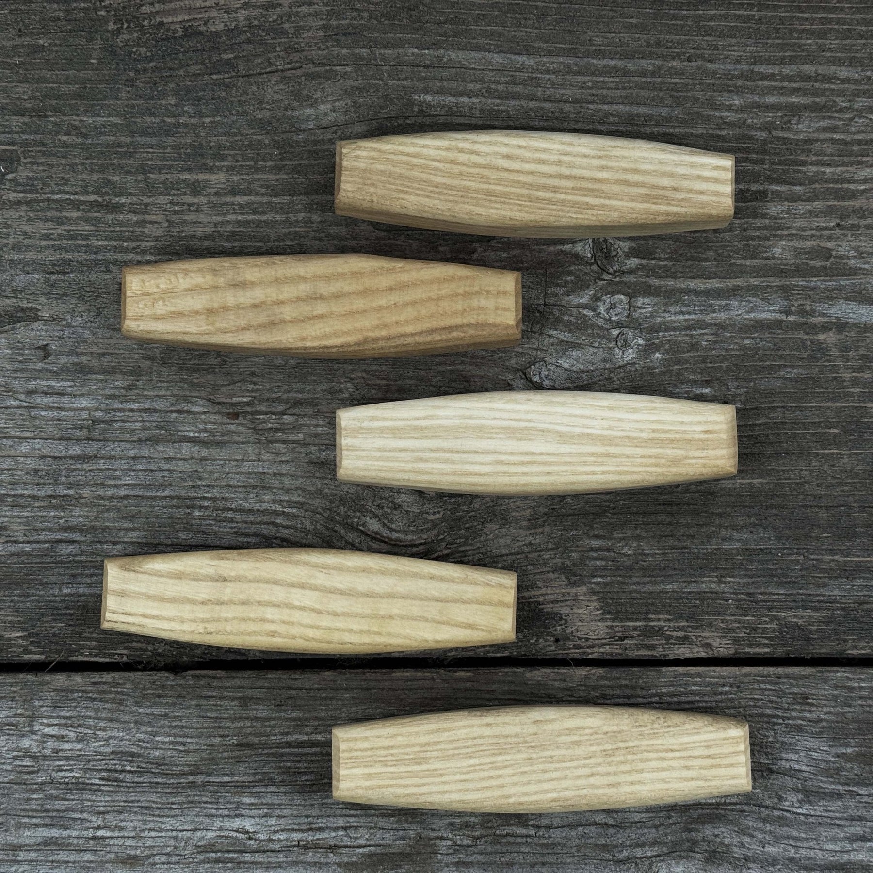 Set of 5 Replacement Wooden Handles for Knives and Drawknives detail view by Sharky Forged Steel Tools