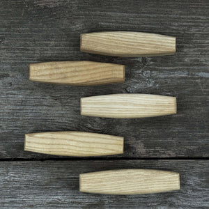Set of 5 Replacement Wooden Handles for Knives and Drawknives detail view by Sharky Forged Steel Tools