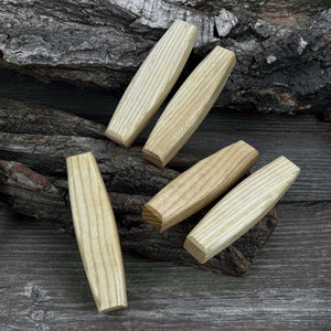 Set of 5 Replacement Wooden Handles for Knives and Drawknives detail view by Sharky Forged Steel Tools