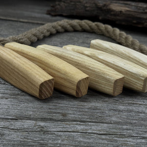 Set of 5 Replacement Wooden Handles for Knives and Drawknives detail view by Sharky Forged Steel Tools