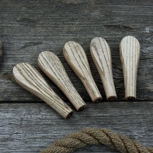 Set of 5 Universal Ash Wood Handles detail view by Sharky Forged Steel Tools